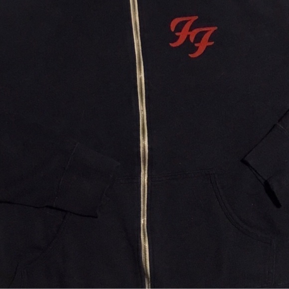 Rare FOO Fighters Hoodie By Independent Trading Company With Thumbhole Sleeves - Picture 7 of 7